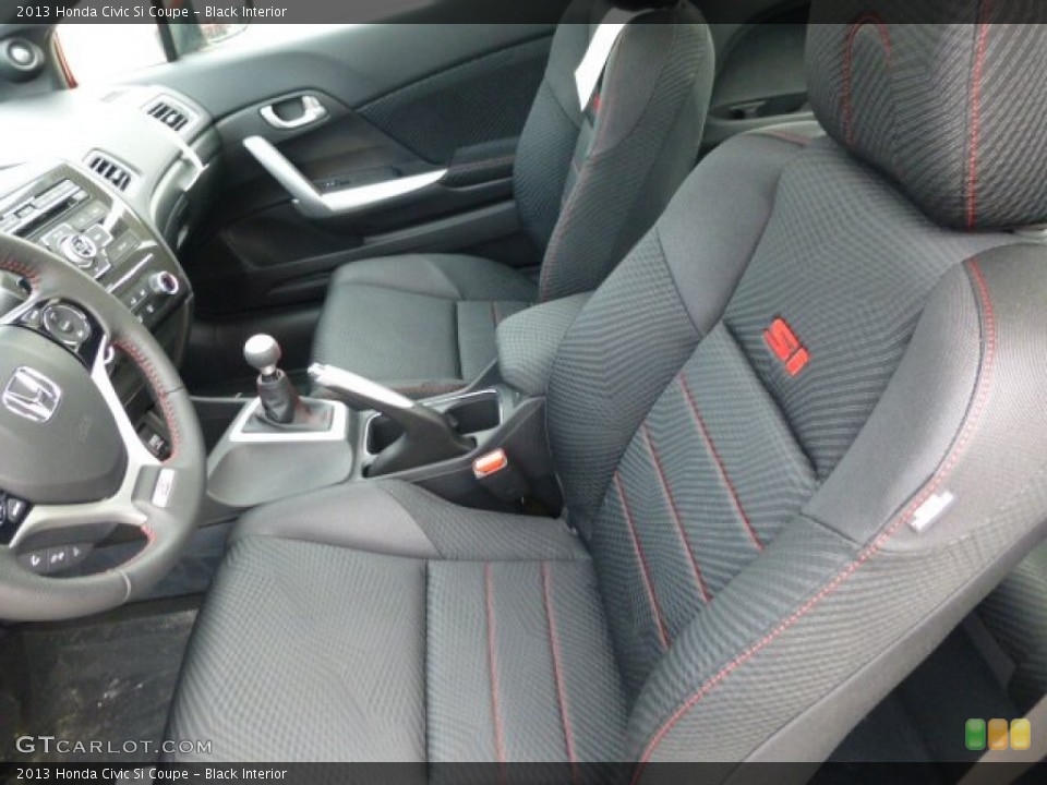 Black Interior Front Seat for the 2013 Honda Civic Si Coupe #77323208