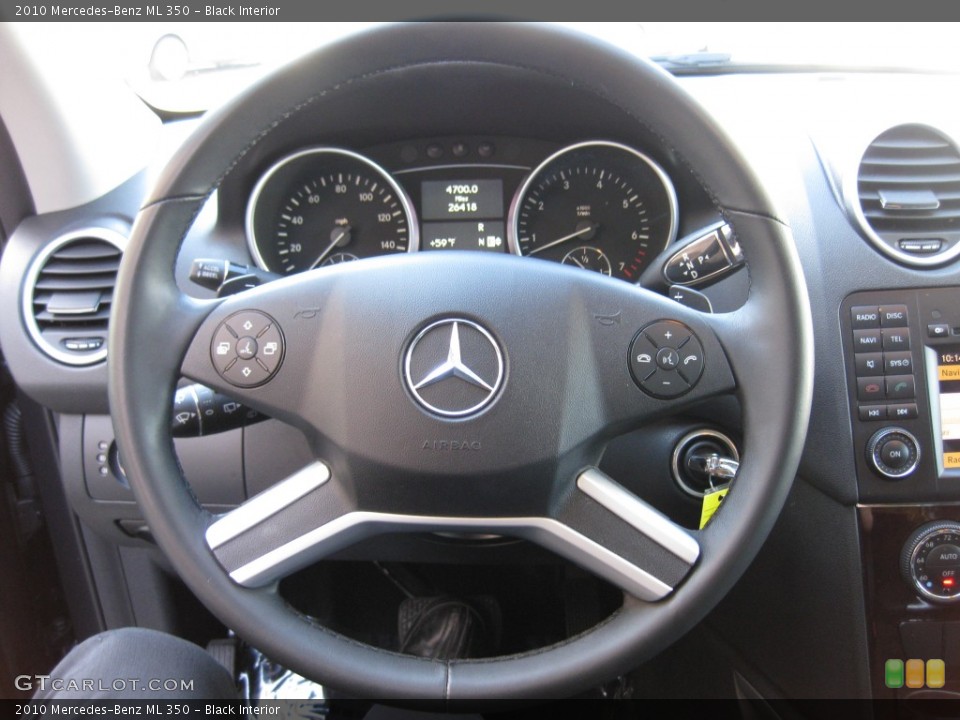 Black Interior Steering Wheel for the 2010 Mercedes-Benz ML 350 #77324842