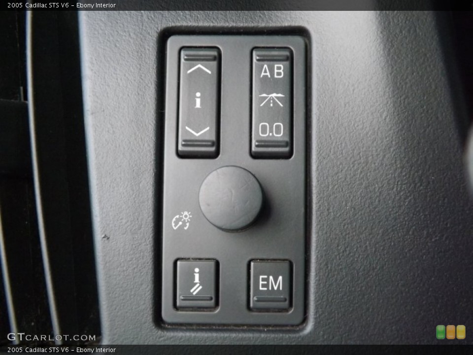 Ebony Interior Controls for the 2005 Cadillac STS V6 #77325036