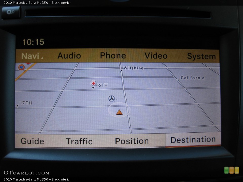 Black Interior Navigation for the 2010 Mercedes-Benz ML 350 #77325108