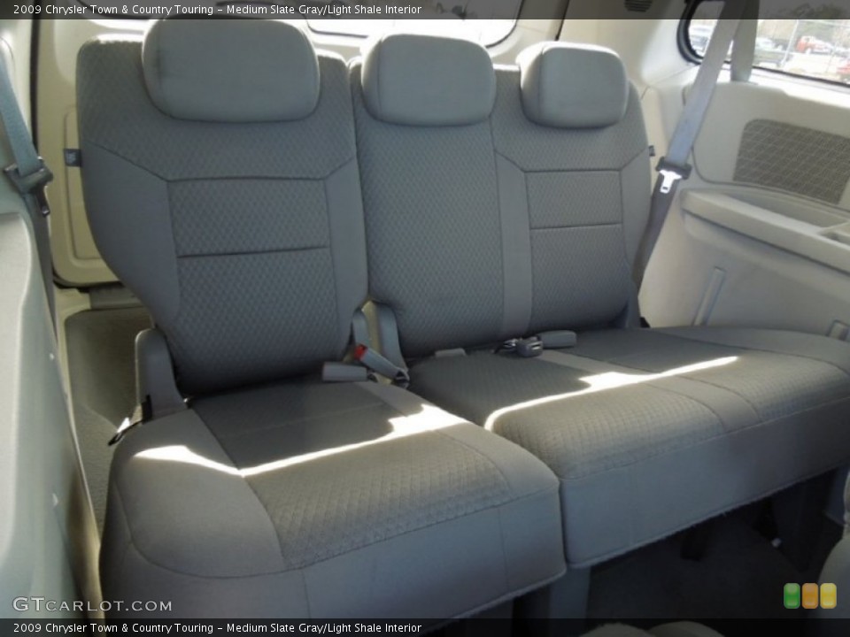 Medium Slate Gray/Light Shale Interior Rear Seat for the 2009 Chrysler Town & Country Touring #77325375