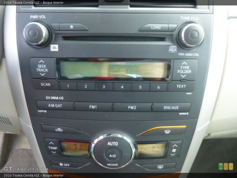 Bisque Interior Controls for the 2010 Toyota Corolla XLE #77326422