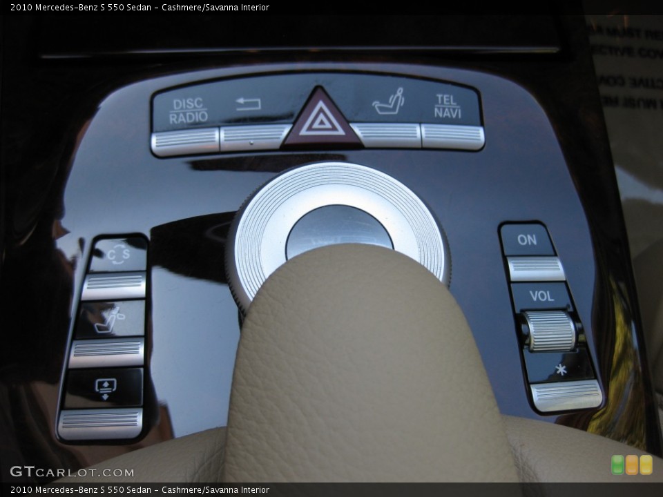 Cashmere/Savanna Interior Controls for the 2010 Mercedes-Benz S 550 Sedan #77326668