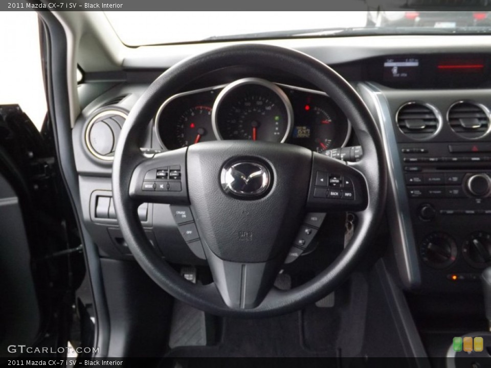 Black Interior Steering Wheel for the 2011 Mazda CX-7 i SV #77327071