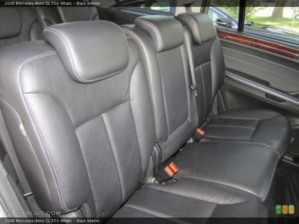 Black Interior Rear Seat for the 2008 Mercedes-Benz GL 550 4Matic #77327084