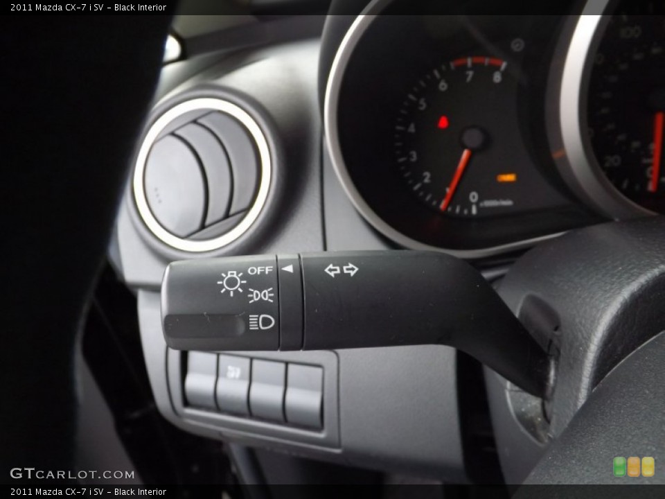 Black Interior Controls for the 2011 Mazda CX-7 i SV #77327124