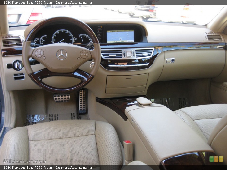 Cashmere/Savanna Interior Dashboard for the 2010 Mercedes-Benz S 550 Sedan #77327178