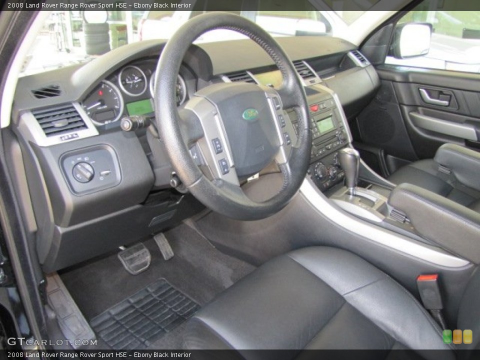 Ebony Black Interior Prime Interior for the 2008 Land Rover Range Rover Sport HSE #77327505