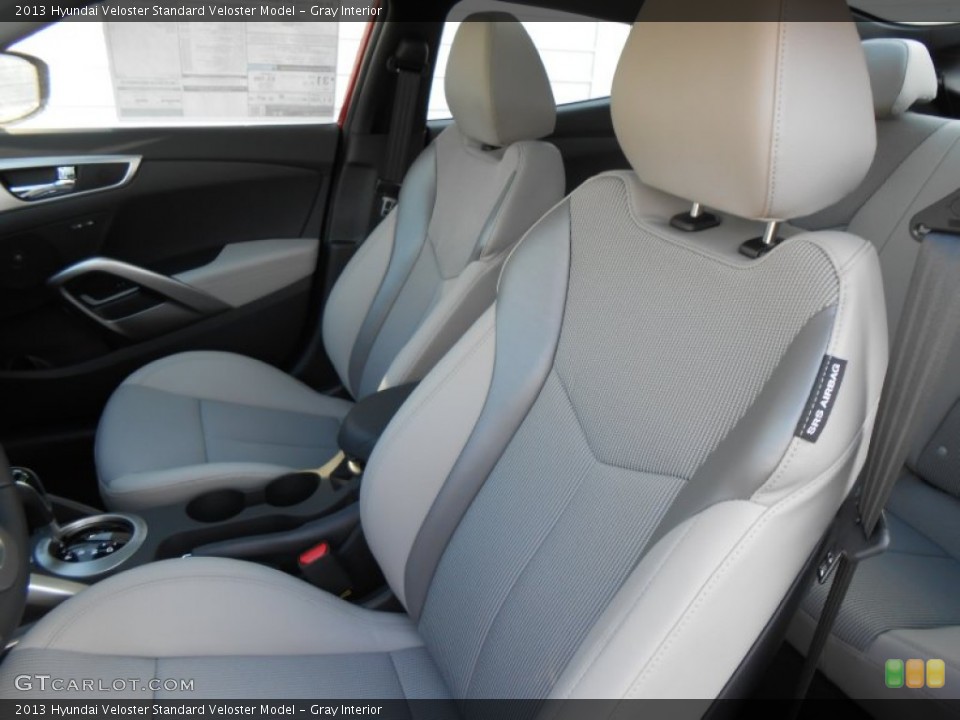 Gray Interior Front Seat for the 2013 Hyundai Veloster  #77329299