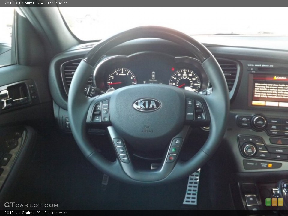 Black Interior Steering Wheel for the 2013 Kia Optima LX #77330034