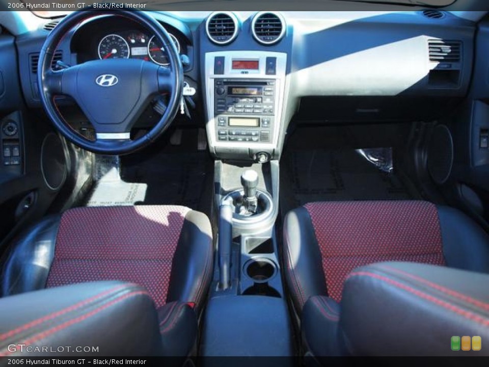 Black/Red Interior Dashboard for the 2006 Hyundai Tiburon GT #77333253