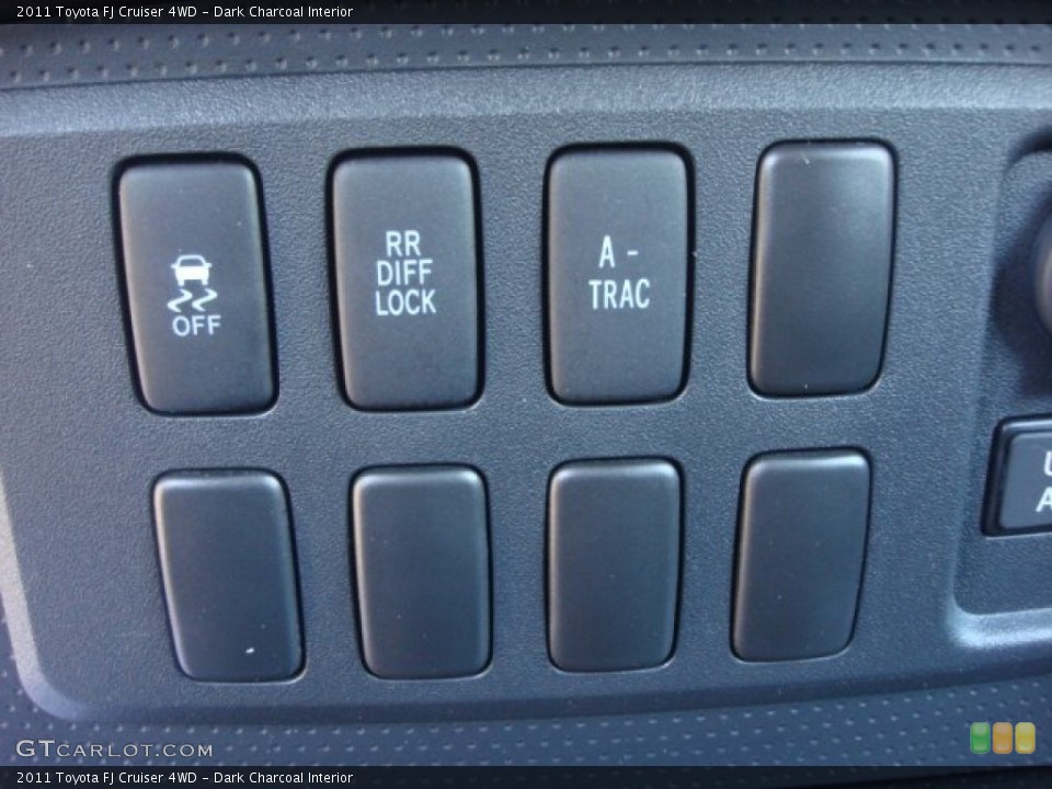 Dark Charcoal Interior Controls for the 2011 Toyota FJ Cruiser 4WD #77334317