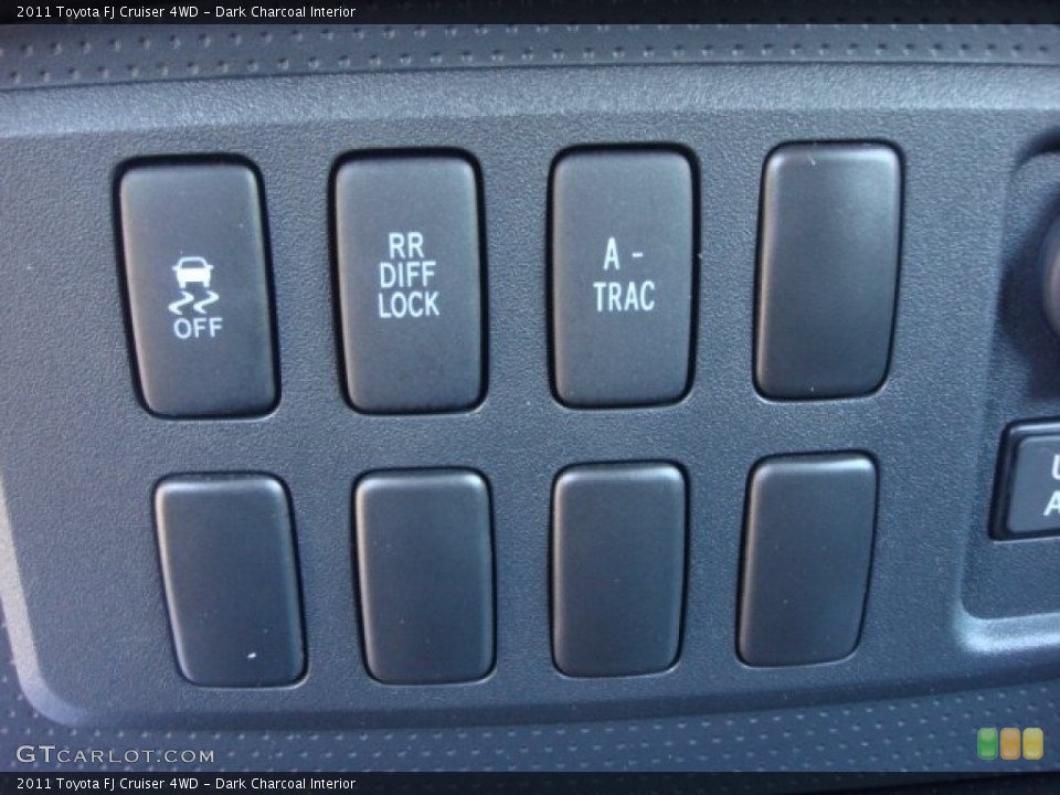 Dark Charcoal Interior Controls for the 2011 Toyota FJ Cruiser 4WD #77334317