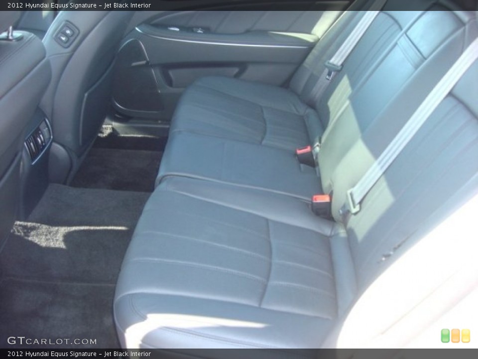 Jet Black Interior Rear Seat for the 2012 Hyundai Equus Signature #77335395