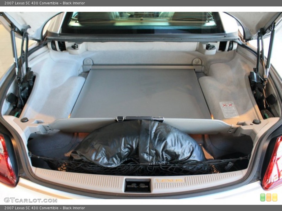 Black Interior Trunk for the 2007 Lexus SC 430 Convertible #77335557