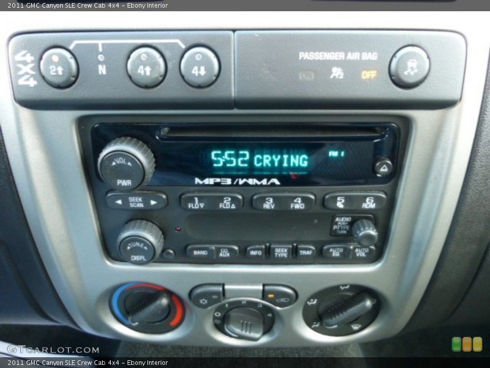 Ebony Interior Audio System for the 2011 GMC Canyon SLE Crew Cab 4x4 #77335727