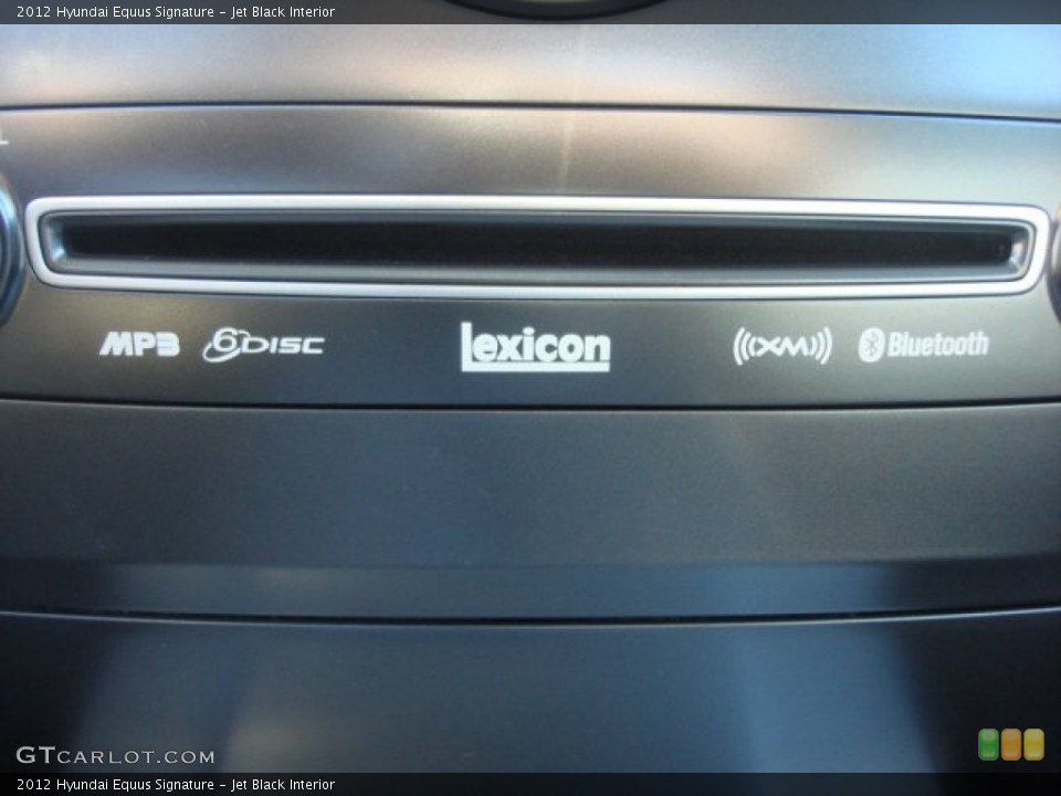 Jet Black Interior Audio System for the 2012 Hyundai Equus Signature #77335773