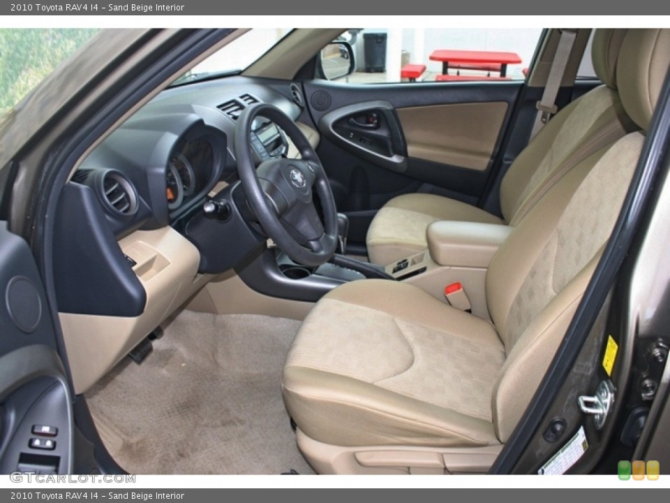 Sand Beige Interior Front Seat for the 2010 Toyota RAV4 I4 #77335782