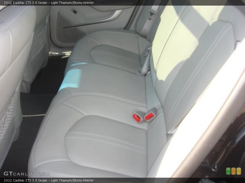 Light Titanium/Ebony Interior Rear Seat for the 2012 Cadillac CTS 3.6 Sedan #77336147