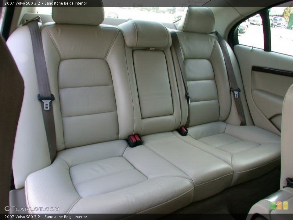 Sandstone Beige Interior Rear Seat for the 2007 Volvo S80 3.2 #77336202