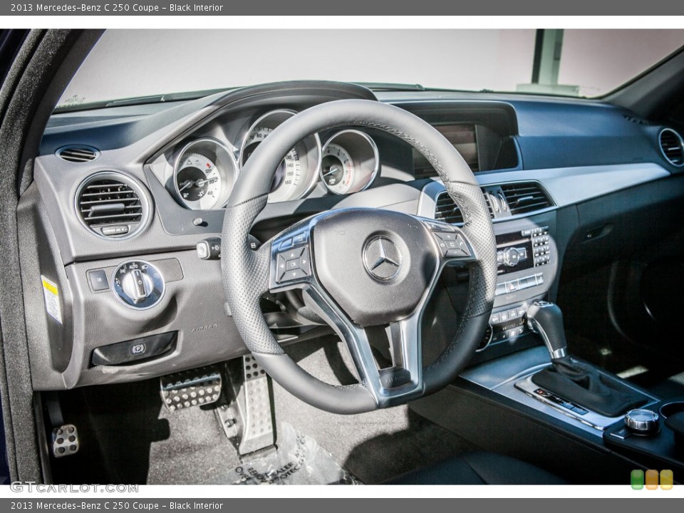 Black Interior Steering Wheel for the 2013 Mercedes-Benz C 250 Coupe #77336631