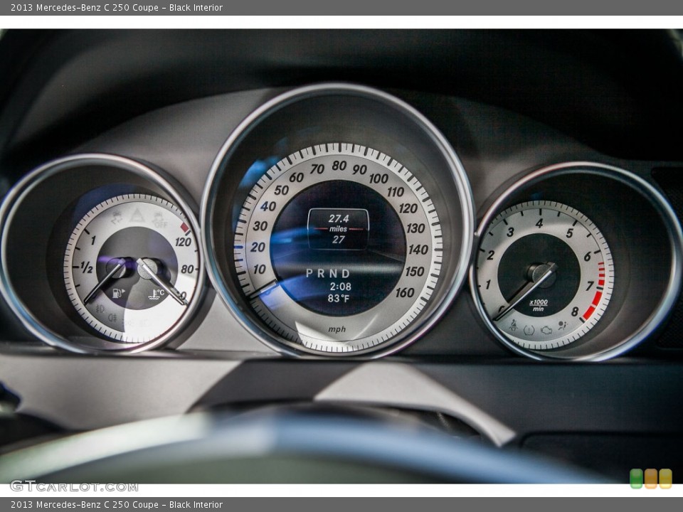Black Interior Gauges for the 2013 Mercedes-Benz C 250 Coupe #77336667