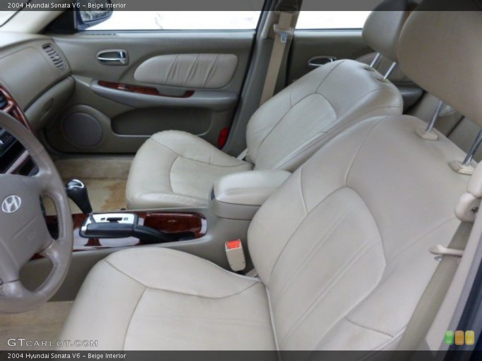 Beige Interior Front Seat for the 2004 Hyundai Sonata V6 #77336903