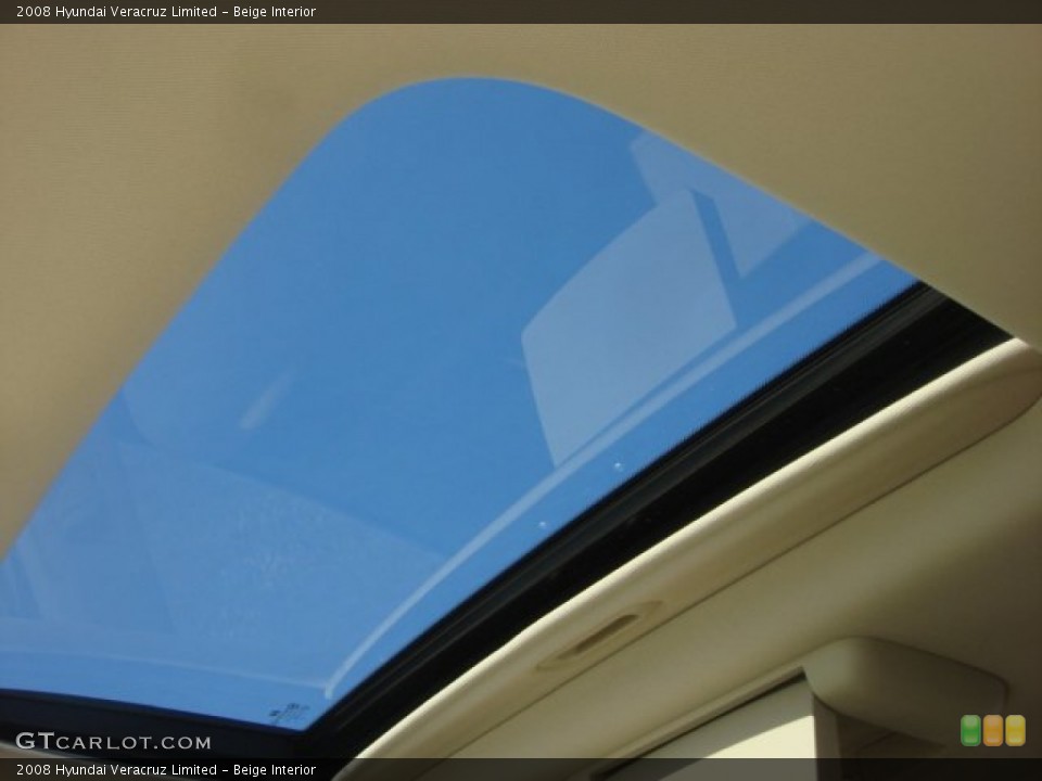 Beige Interior Sunroof for the 2008 Hyundai Veracruz Limited #77337378