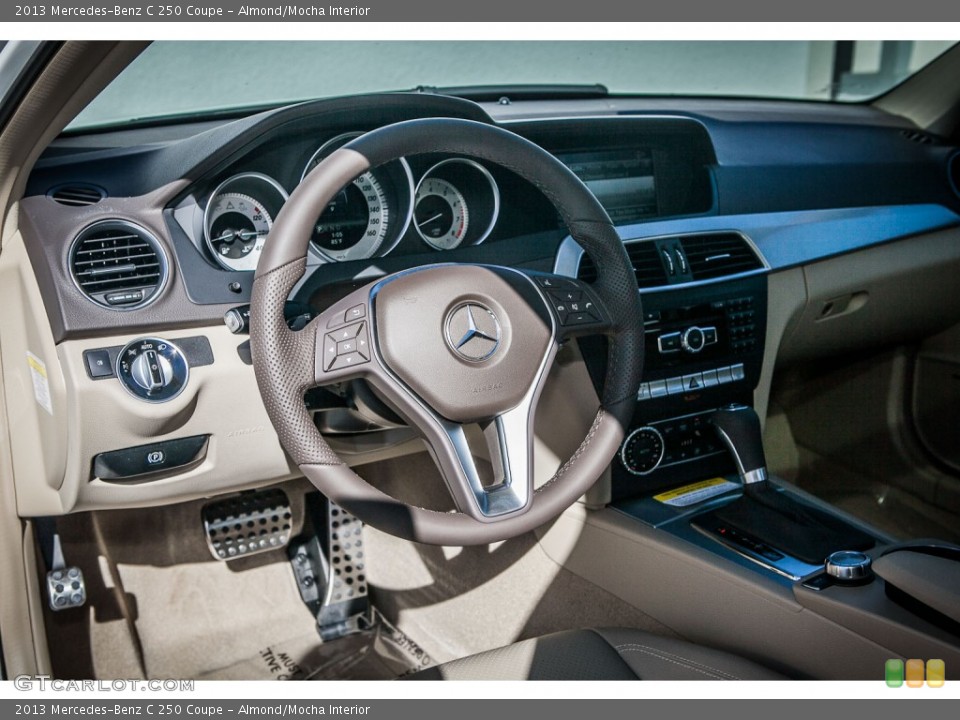 Almond/Mocha Interior Dashboard for the 2013 Mercedes-Benz C 250 Coupe #77337413