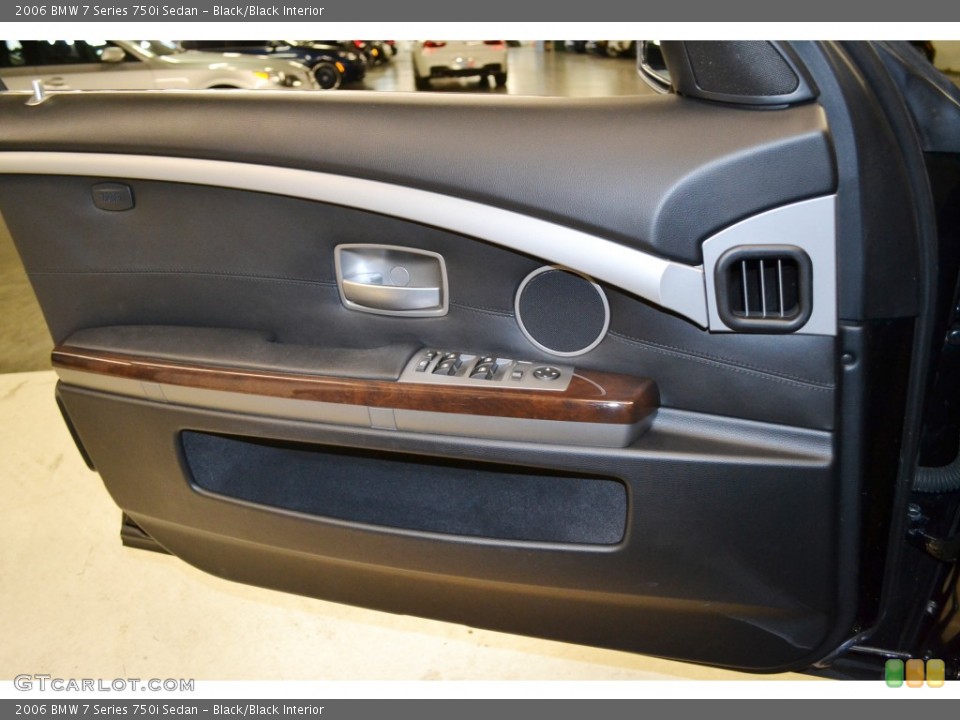 Black/Black Interior Door Panel for the 2006 BMW 7 Series 750i Sedan #77337831