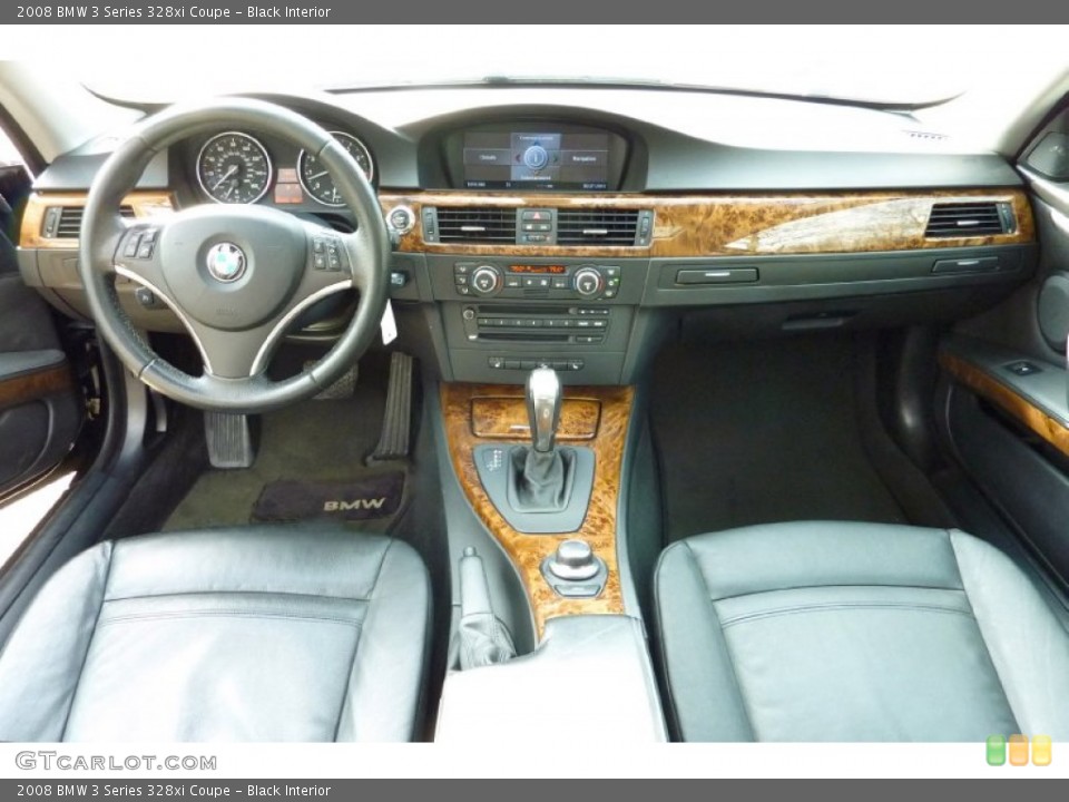 Black Interior Dashboard for the 2008 BMW 3 Series 328xi Coupe #77339274