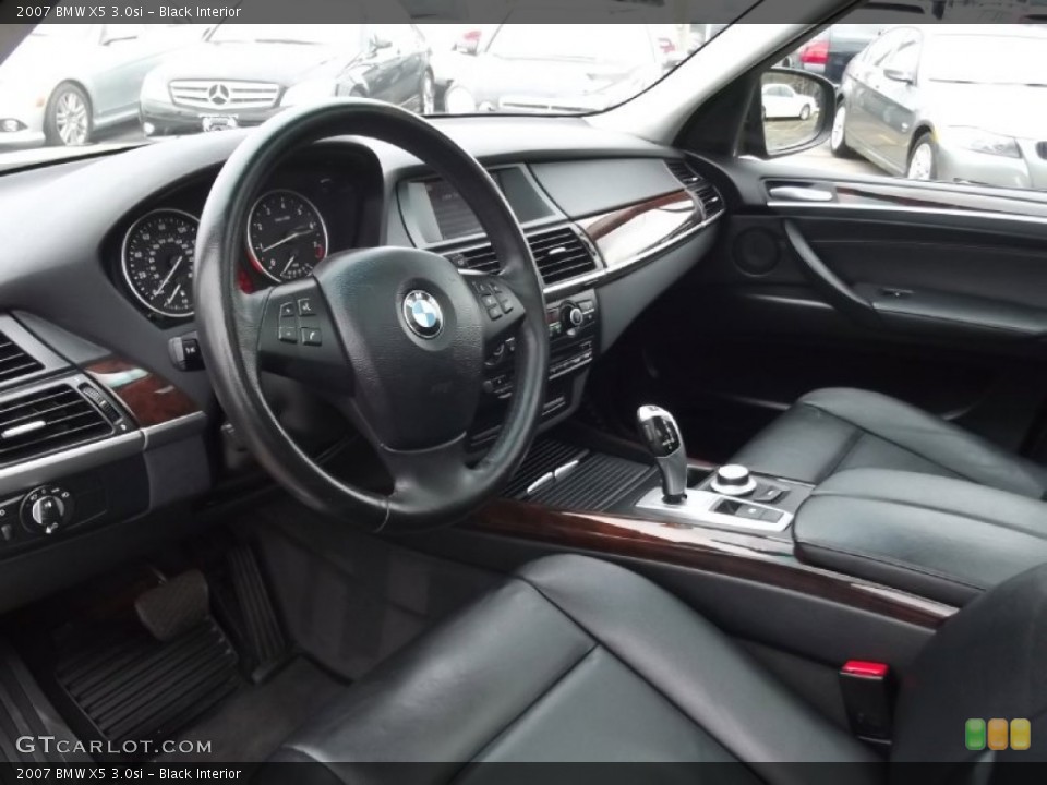 Black 2007 BMW X5 Interiors