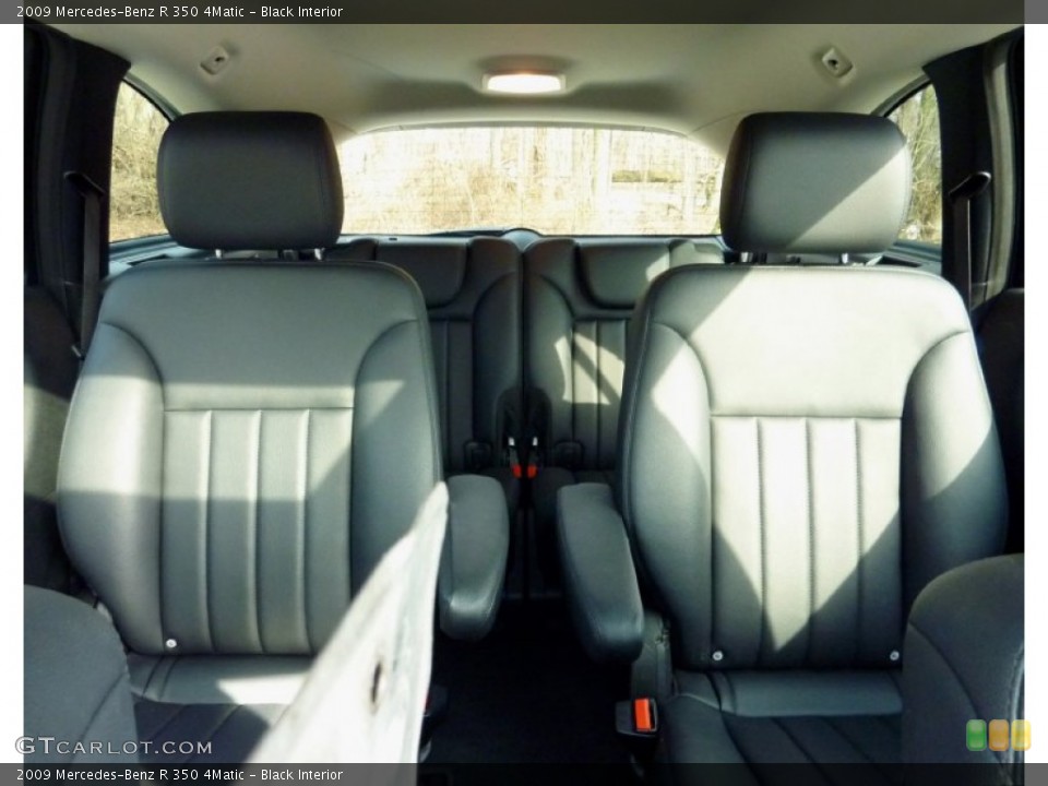 Black Interior Rear Seat for the 2009 Mercedes-Benz R 350 4Matic #77340189