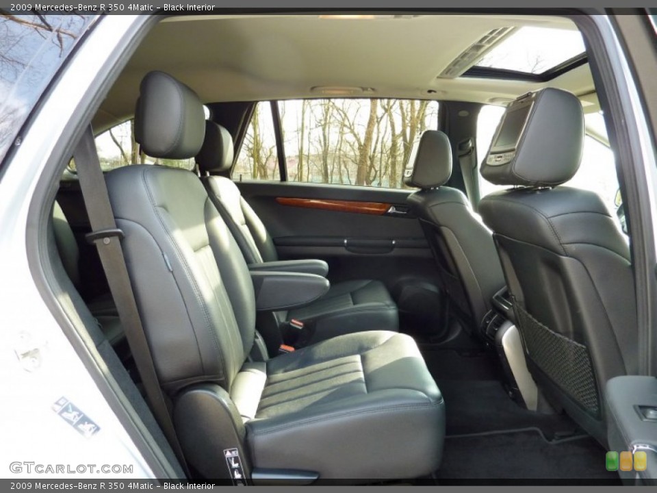 Black Interior Rear Seat for the 2009 Mercedes-Benz R 350 4Matic #77340737