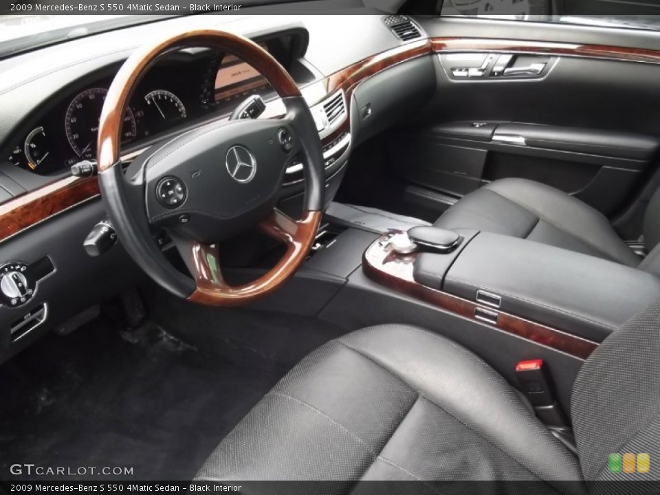 Black Interior Prime Interior for the 2009 Mercedes-Benz S 550 4Matic Sedan #77342068