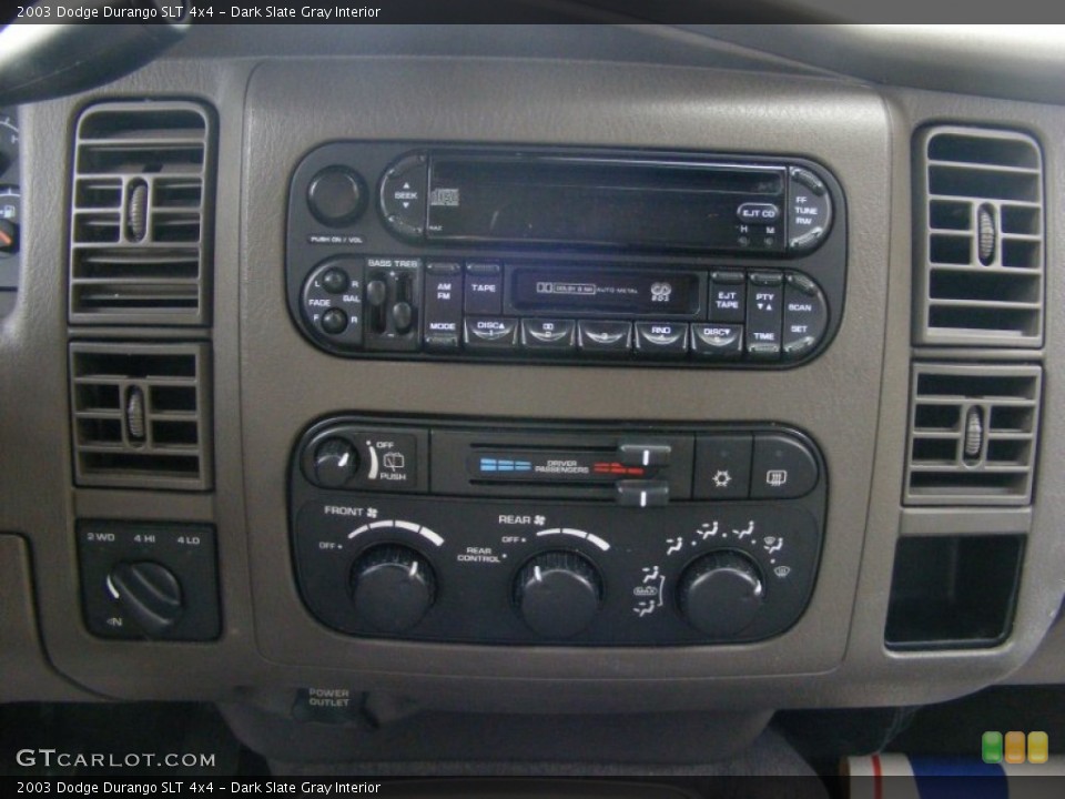 Dark Slate Gray Interior Controls for the 2003 Dodge Durango SLT 4x4 #77342283
