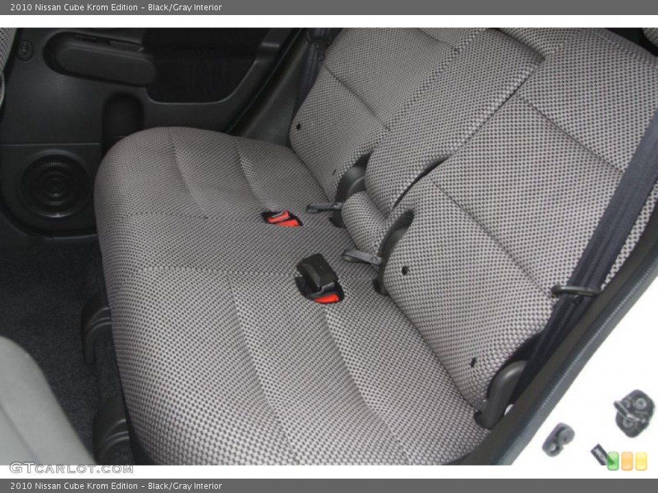 Black/Gray Interior Rear Seat for the 2010 Nissan Cube Krom Edition #77342610