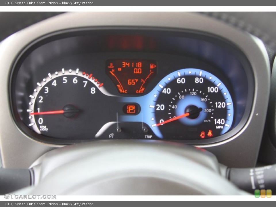 Black/Gray Interior Gauges for the 2010 Nissan Cube Krom Edition #77343021