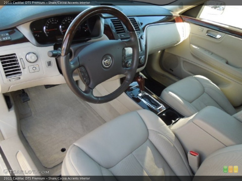 Shale/Cocoa Accents Interior Prime Interior for the 2011 Cadillac DTS Premium #77344782