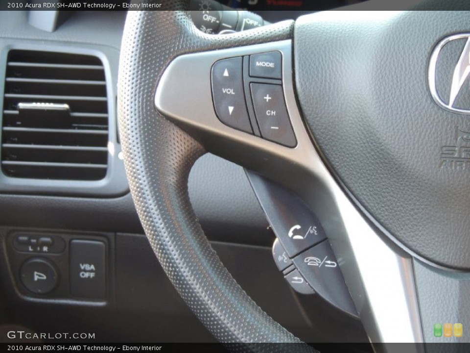Ebony Interior Controls for the 2010 Acura RDX SH-AWD Technology #77345037