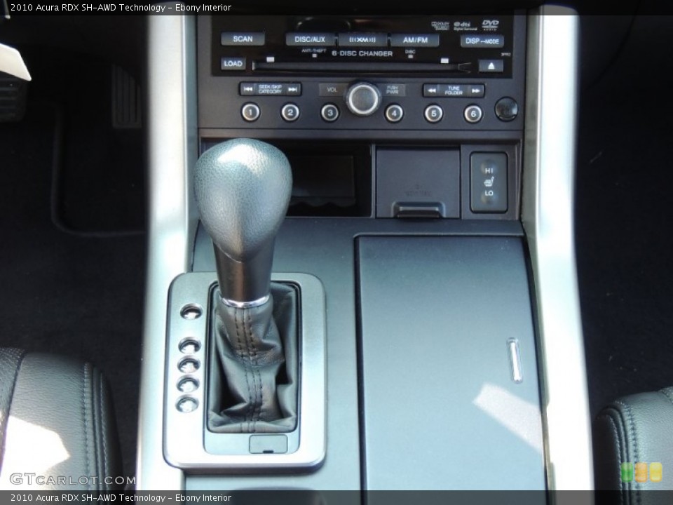 Ebony Interior Transmission for the 2010 Acura RDX SH-AWD Technology #77345117