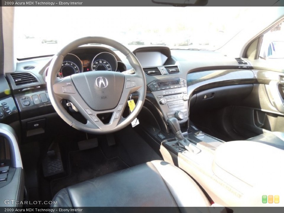 Ebony Interior Prime Interior for the 2009 Acura MDX Technology #77345657