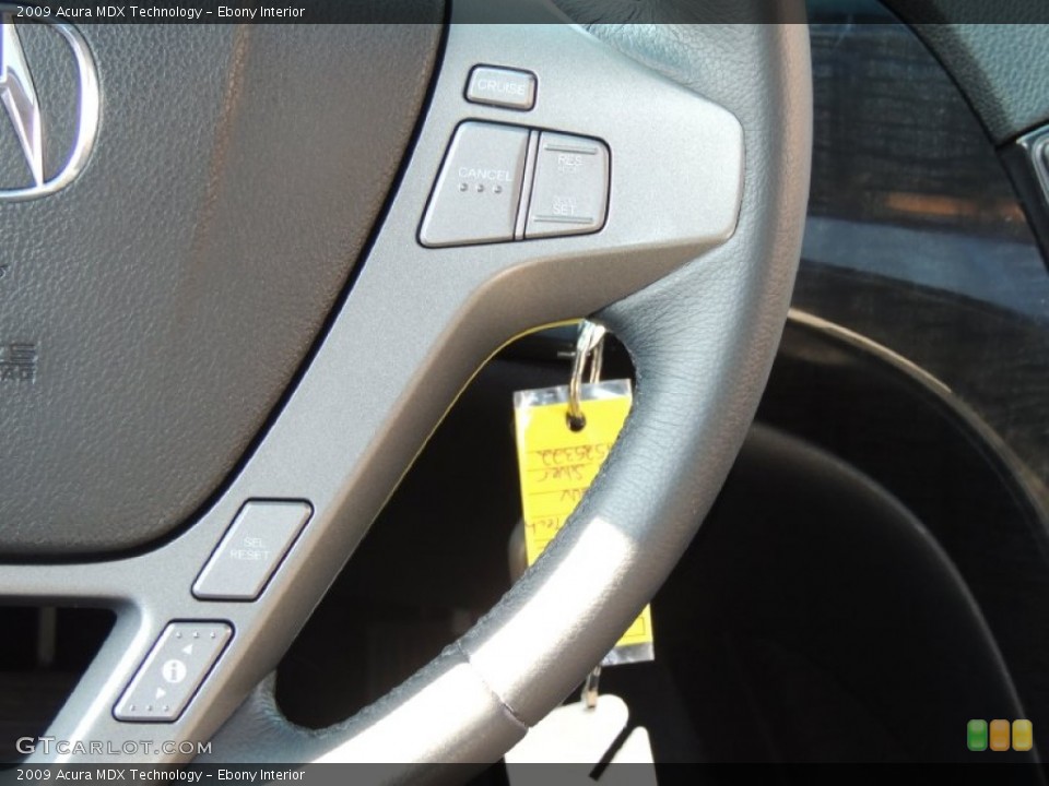 Ebony Interior Controls for the 2009 Acura MDX Technology #77345706