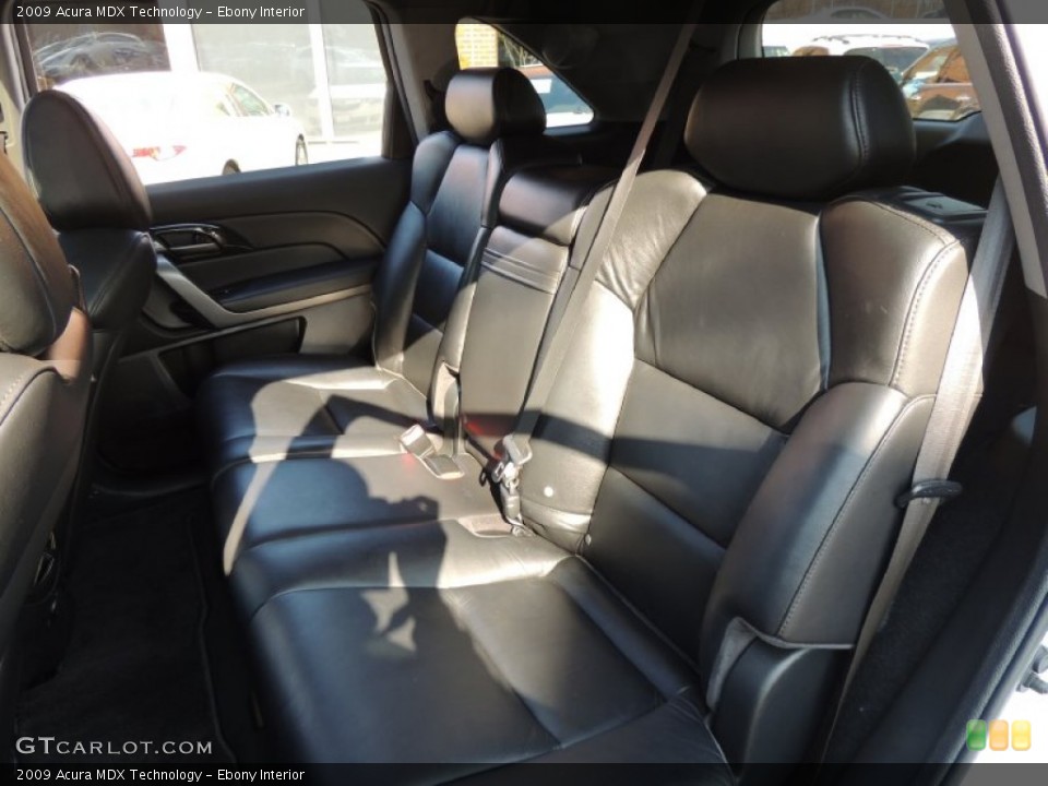 Ebony Interior Rear Seat for the 2009 Acura MDX Technology #77345841