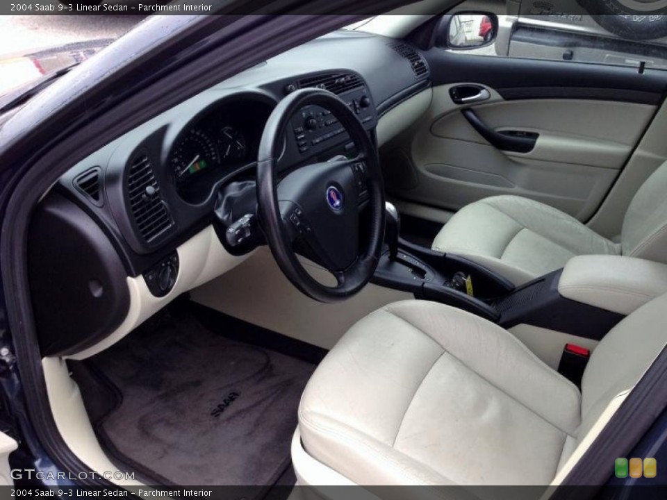 Parchment Interior Photo for the 2004 Saab 9-3 Linear Sedan #77347581