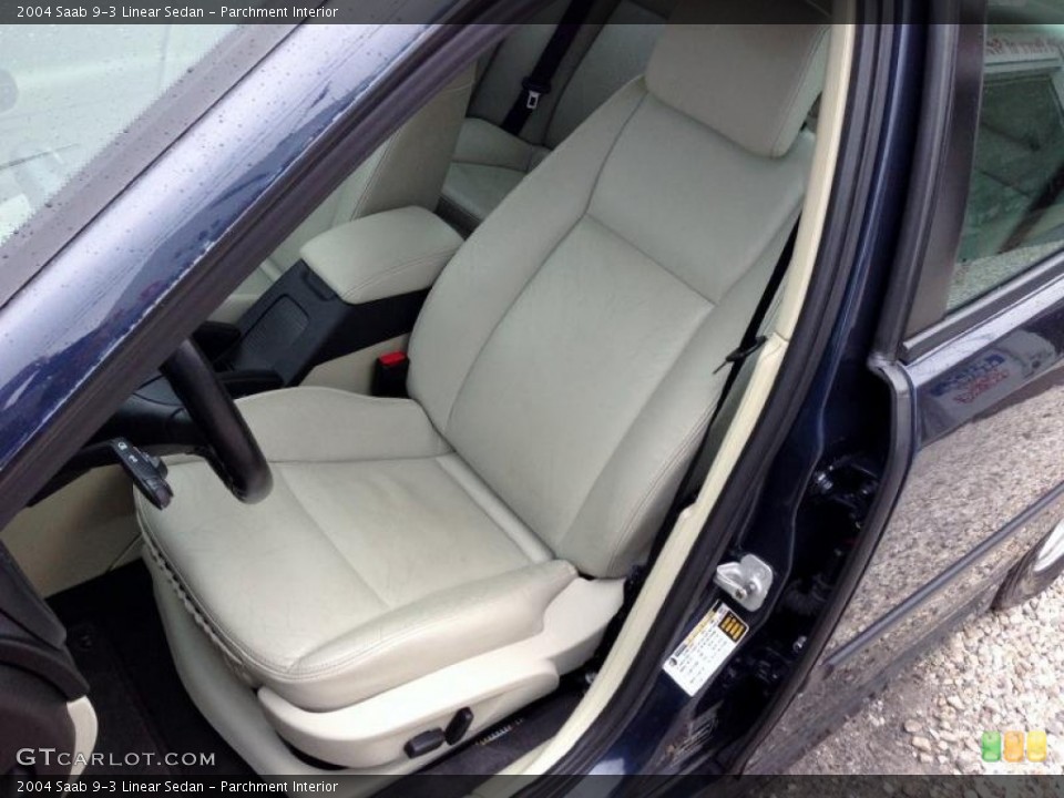 Parchment Interior Front Seat for the 2004 Saab 9-3 Linear Sedan #77347605