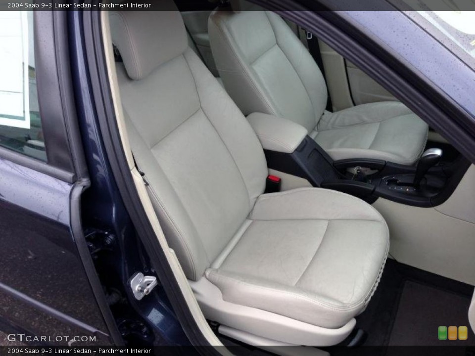 Parchment Interior Front Seat for the 2004 Saab 9-3 Linear Sedan #77347642