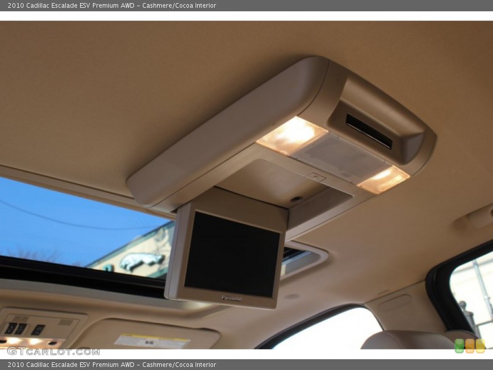 Cashmere/Cocoa Interior Entertainment System for the 2010 Cadillac Escalade ESV Premium AWD #77348333
