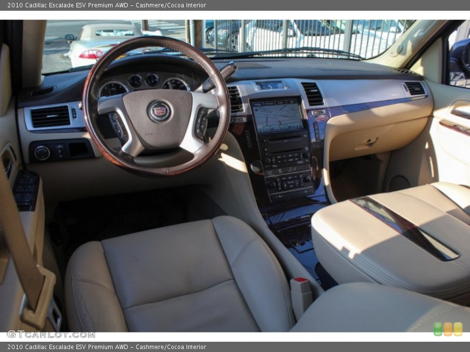 Cashmere/Cocoa Interior Prime Interior for the 2010 Cadillac Escalade ESV Premium AWD #77348442