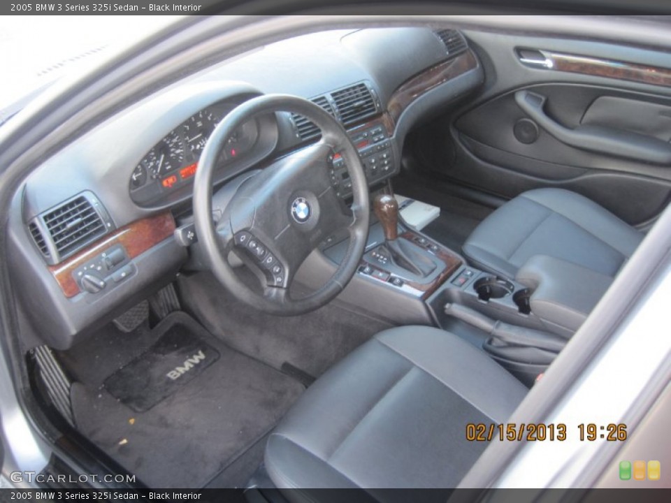 Black Interior Prime Interior for the 2005 BMW 3 Series 325i Sedan #77349738